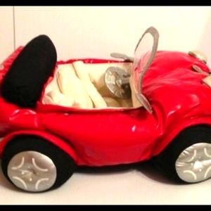 Fits Full Size BAB's. Red Convertible Car - 19” x 15”. Pre-owned in excellent co